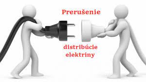 Oznámenie o prerušení distribúcie elektrickej energie 1